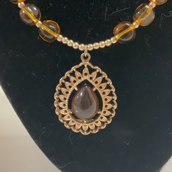 Upcycled handmade necklace - Picture 2 of 3